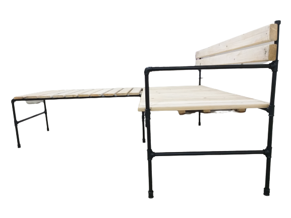 Decorative Solid Wood Corner Seating Group