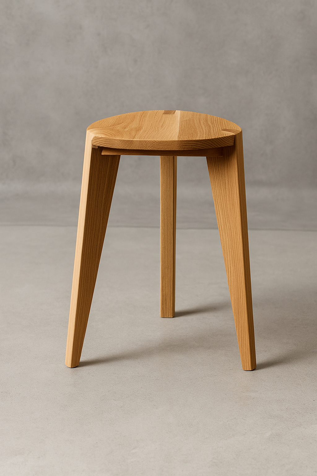 Rustic Wooden Stool – Handmade Small Bench, Solid Wood Farmhouse Tabouret, Minimalist Decor Seat