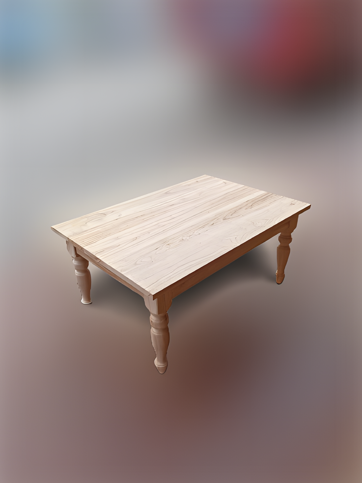 Rustic Solid Wood Coffee Table – Dining Table Handmade Farmhouse Style