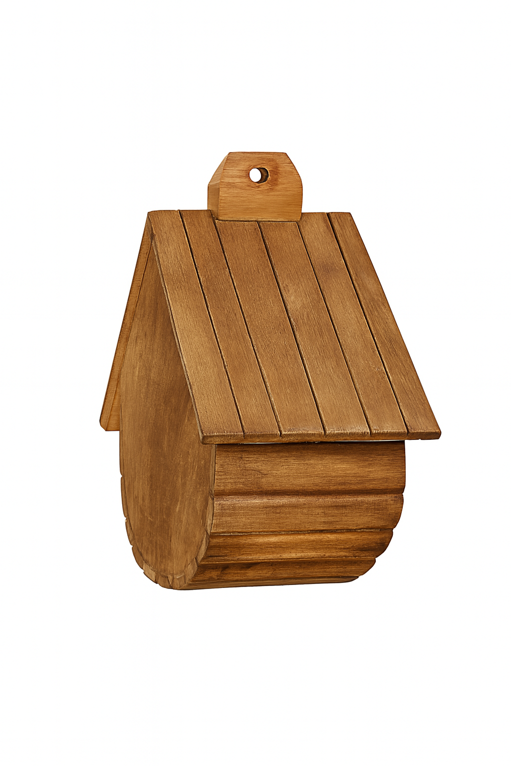 Handmade Wooden Birdhouse – Rustic Outdoor Bird Nest Box for Garden, Balcony & Backyard | Natural Wood Bird Feeder Shelter