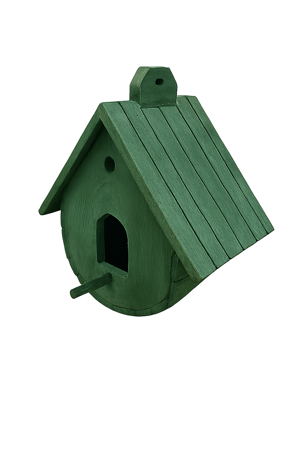 Handmade Wooden Birdhouse – Rustic Outdoor Bird Nest Box for Garden, Balcony & Backyard | Natural Wood Bird Feeder Shelter