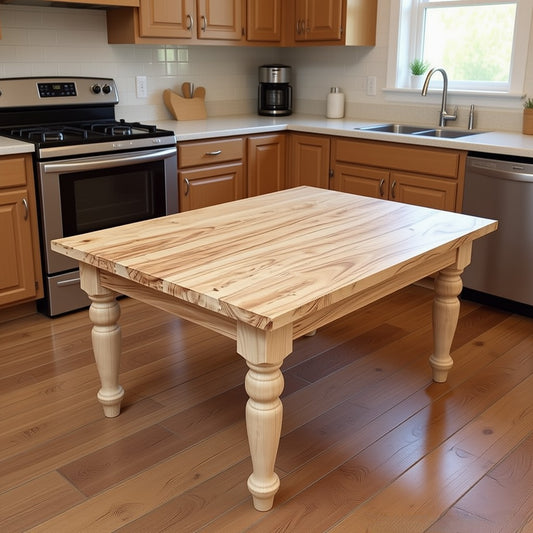 Rustic Solid Wood Coffee Table – Dining Table Handmade Farmhouse Style