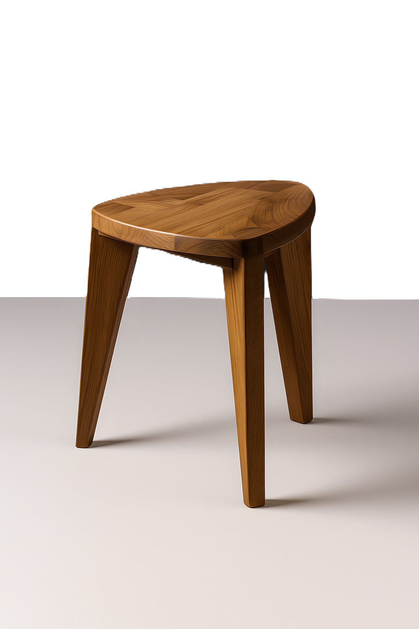 Rustic Wooden Stool – Handmade Small Bench, Solid Wood Farmhouse Tabouret, Minimalist Decor Seat