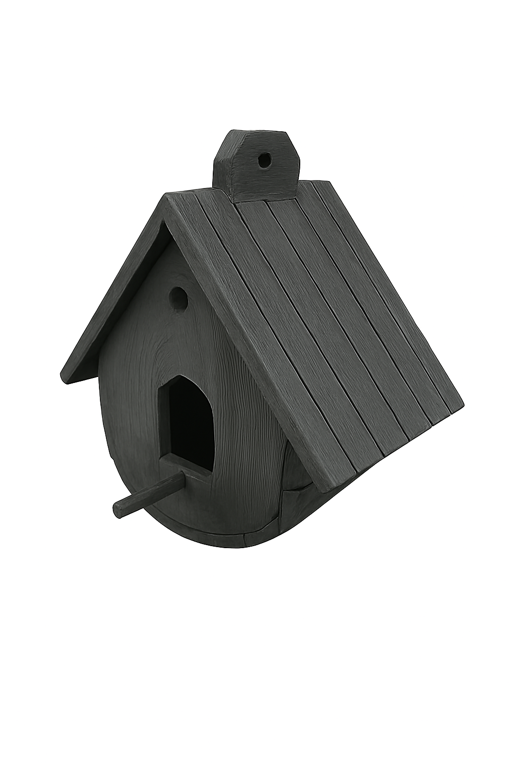 Handmade Wooden Birdhouse – Rustic Outdoor Bird Nest Box for Garden, Balcony & Backyard | Natural Wood Bird Feeder Shelter