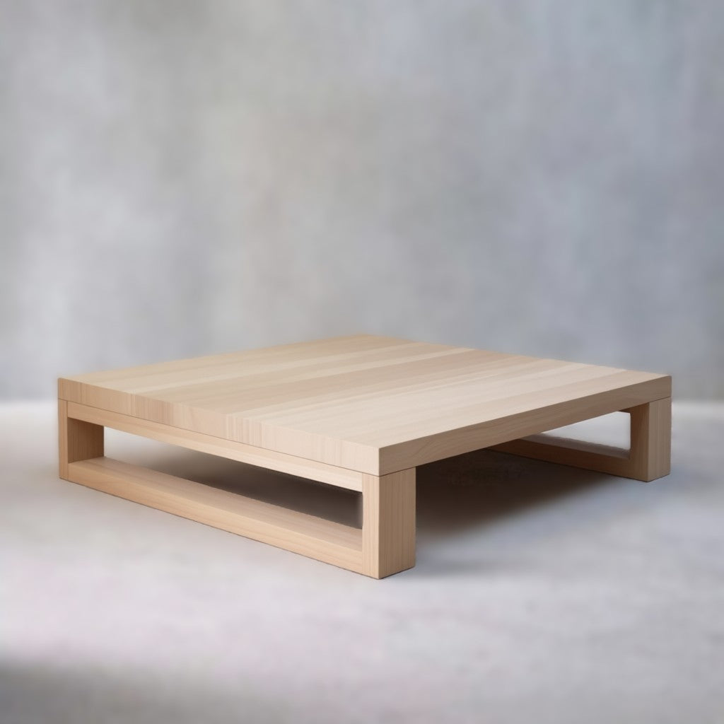 Minimalist Solid Wood Bench & Coffee Table – Handmade Multi-Purpose Natural Furniture