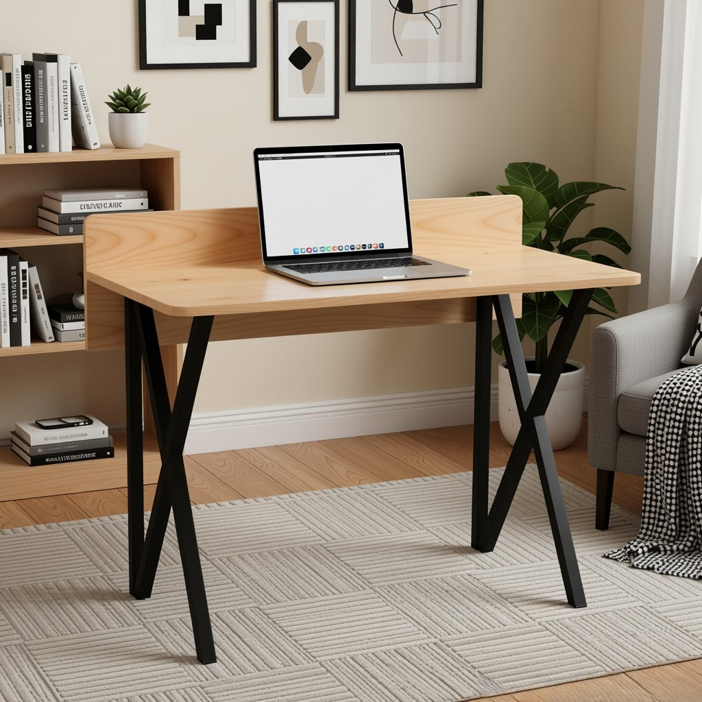 Solid Wood Desk – Handcrafted Wooden Work Table for Home & Office