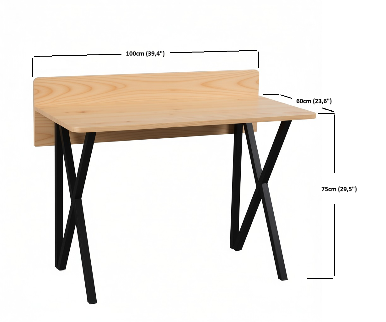 Solid Wood Desk – Handcrafted Wooden Work Table for Home & Office