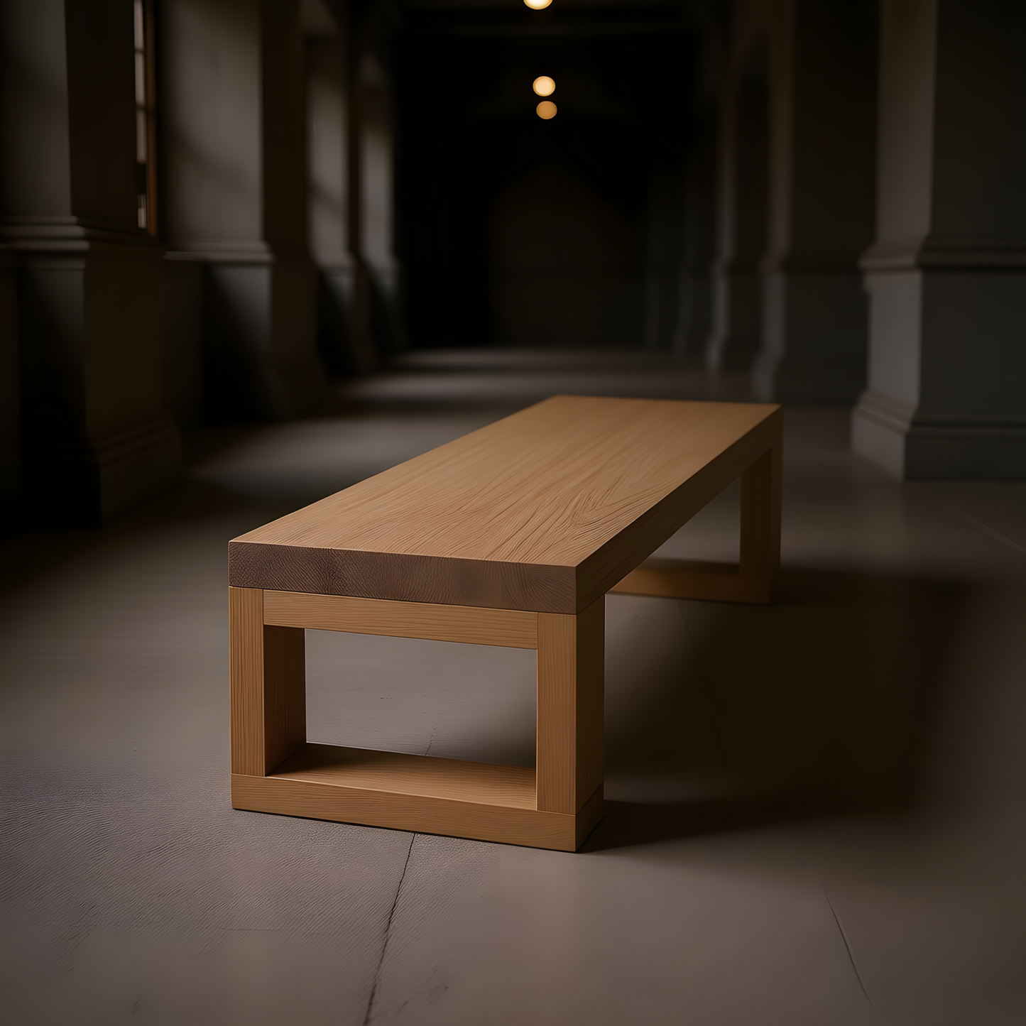 Minimalist Solid Wood Bench & Coffee Table – Handmade Multi-Purpose Natural Furniture
