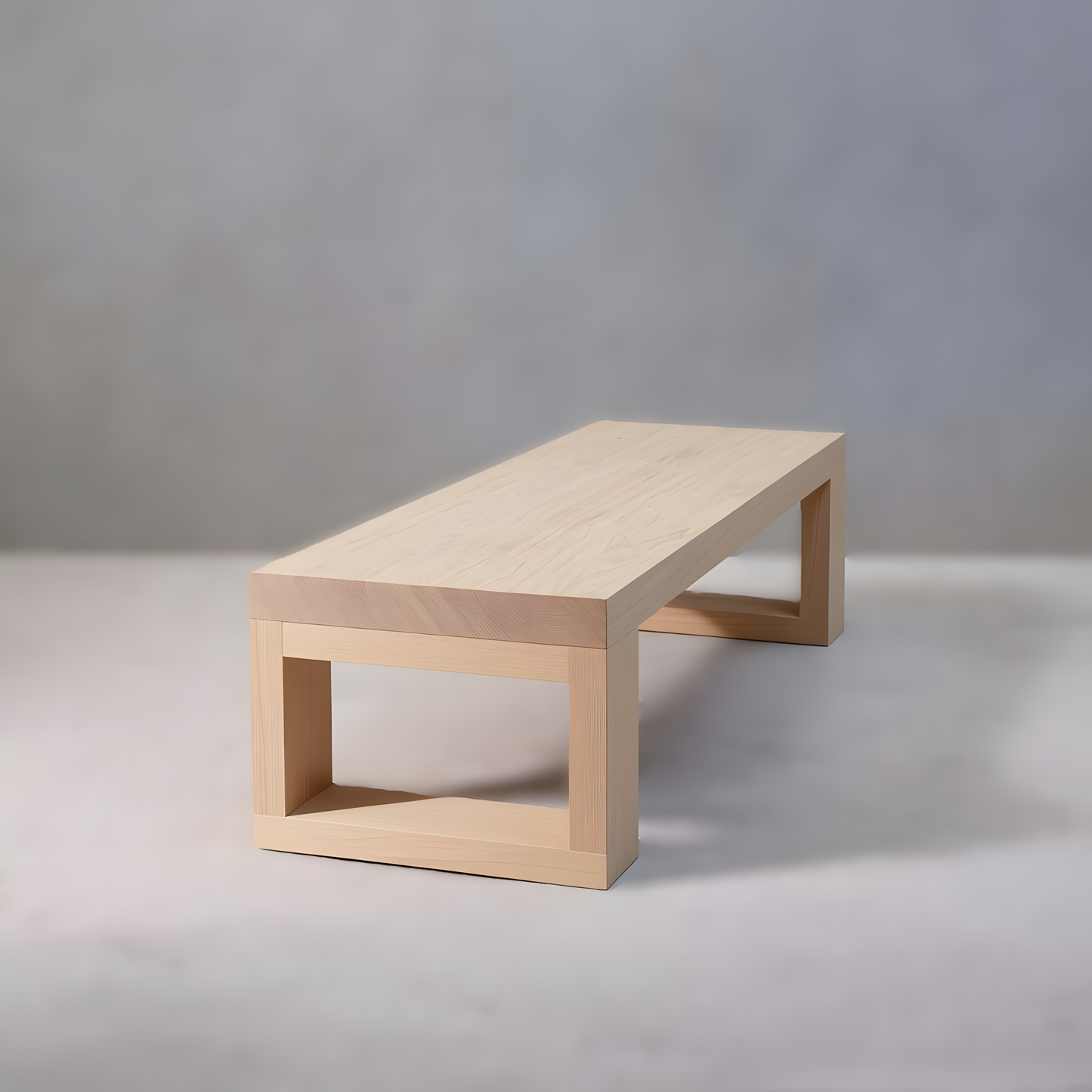 Minimalist Solid Wood Bench & Coffee Table – Handmade Multi-Purpose Natural Furniture