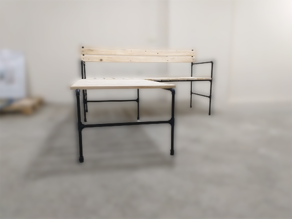Decorative Solid Wood Corner Seating Group
