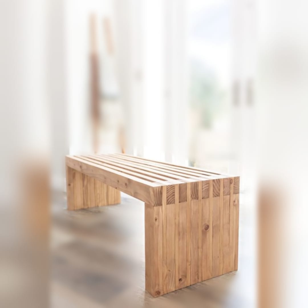 Wooden Bench Seat Kitchen / Hallway Chair